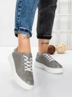 Pantofi Casual Dama din piele naturala KD87983 GREY | BERLINER