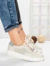 Pantofi Casual Dama din piele naturala KD87981 CREAM | BERLINER