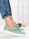 Pantofi Casual Dama din piele naturala KD87981 GREEN | BERLINER