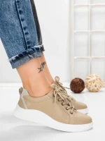 Pantofi Casual Dama din piele naturala K243-1 APRICOT | GALLOP