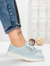Pantofi Casual Dama din piele naturala K251-1 LIGHT BLUE | GALLOP