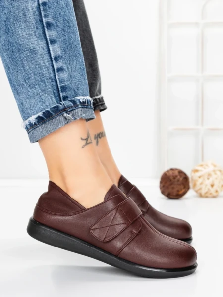 Pantofi Casual Dama din piele naturala 3207Q08 WINE | BERLINER