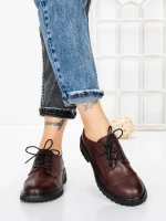 Pantofi Casual Dama din piele naturala 3218Q05 WINE | BERLINER