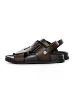 Sandale Barbati din piele naturala S12125 COFFEE | ADVANCER