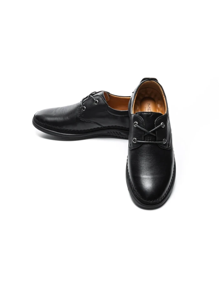 Pantofi Casual Barbati din piele naturala 23535 BLACK | MELS