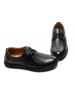 Pantofi Casual Barbati din piele naturala 23535 BLACK | MELS
