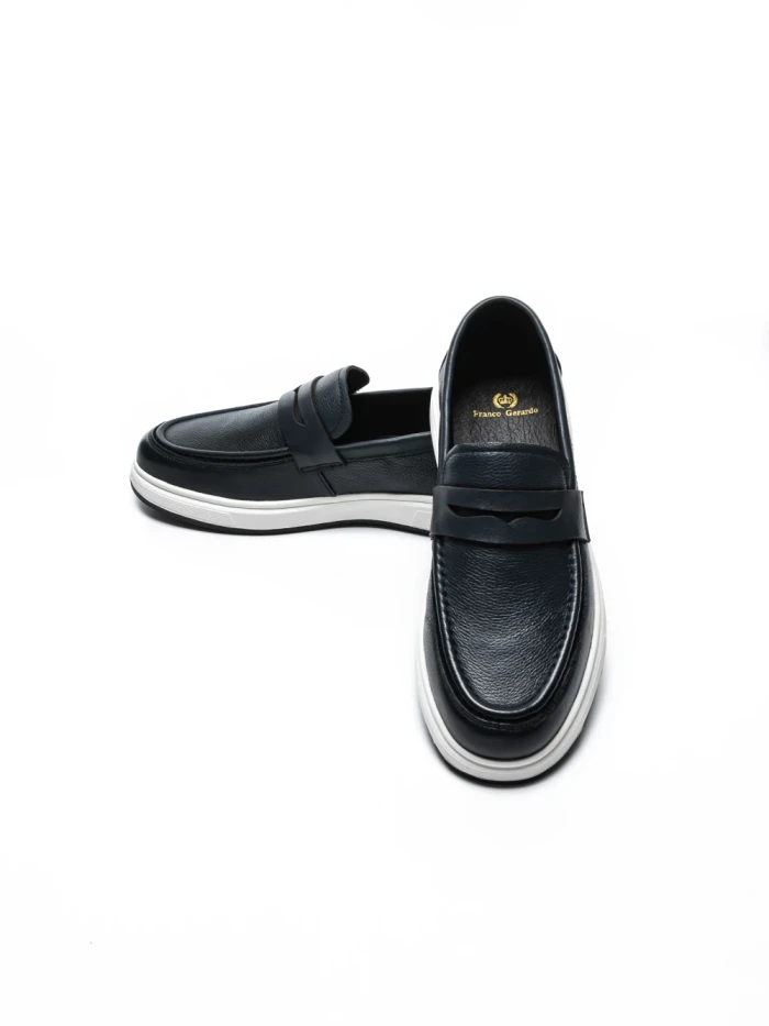 Pantofi Casual Barbati din piele naturala 10135 BLUE | FRANCO GERARDO