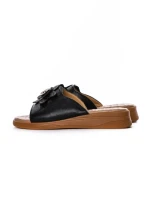 Papuci Dama din piele naturala 26638 BLACK | FORMAZIONE