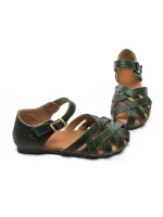 Sandale Dama din piele naturala 1918 GREEN | FORMAZIONE