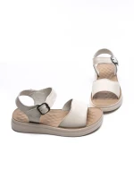 Sandale Dama din piele naturala 28-50 CREAM | FORMAZIONE