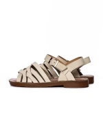 Sandale Dama din piele naturala 1586 CREAM | FORMAZIONE