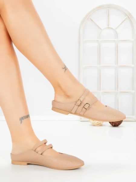 Papuci Dama cu Talpa Joasa PS888-33 KHAKI | CINK ME