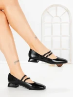 Pantofi cu Toc Gros 8N37-32 BLACK | CINK ME