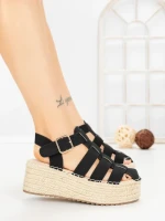 Sandale Dama cu Platforma MT21-7 BLACK | CINK ME