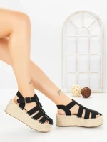 Sandale Dama cu Platforma MT21-7 BLACK | CINK ME