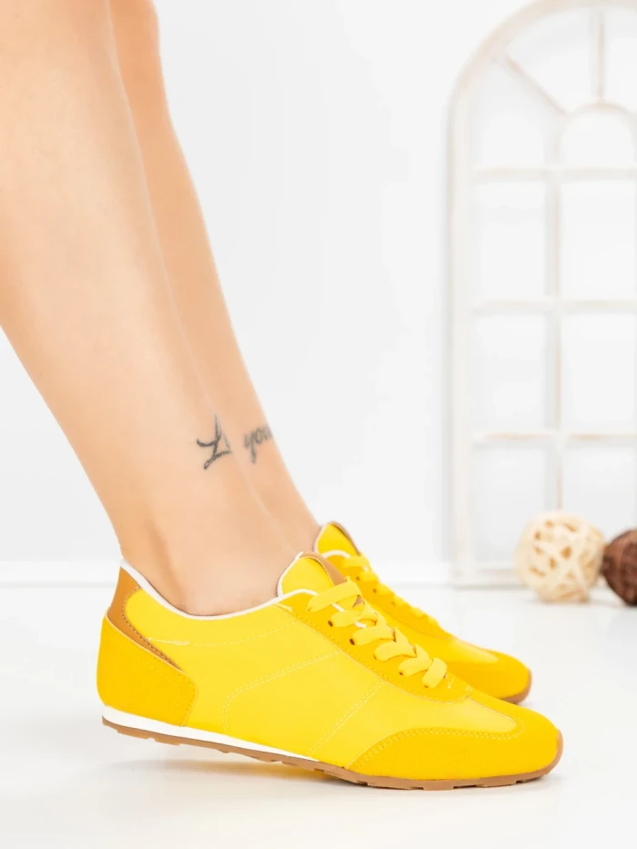 Pantofi Sport Dama L-557 YELLOW | CINK ME
