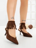 Pantofi Stiletto GH5-20 BROWN | CINK ME