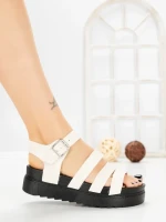 Sandale Dama cu Platforma 98-142 BEIGE | VIVIRICH