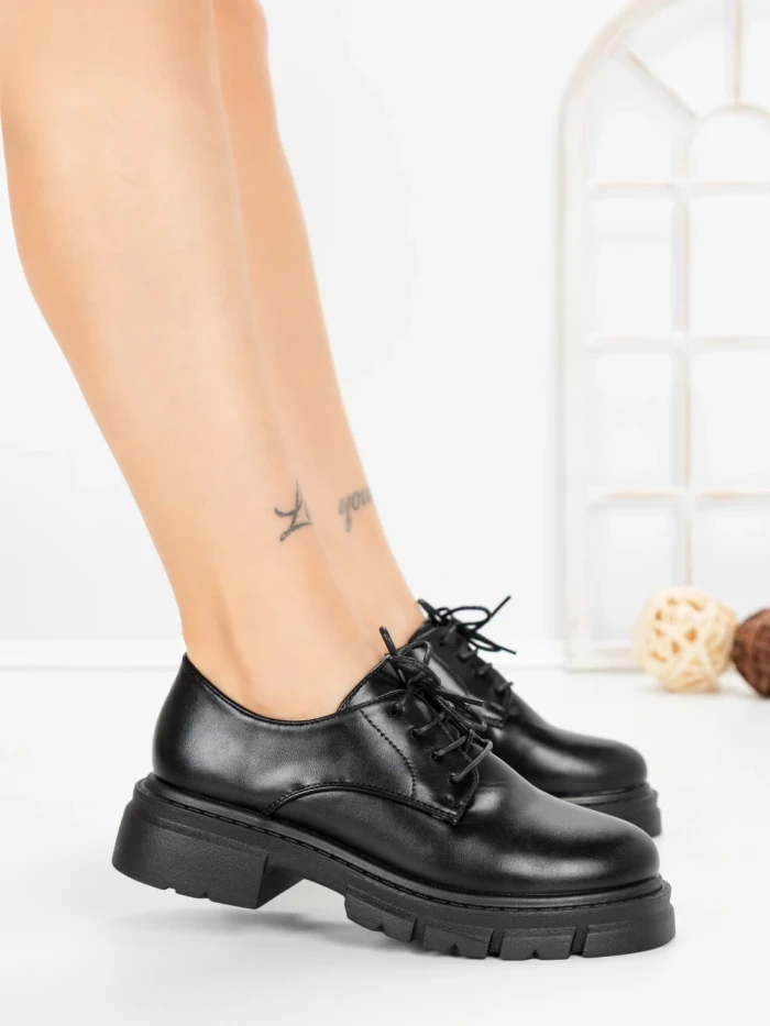 Pantofi Casual Dama 1-709 BLACK | VIVIRICH
