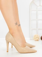 Pantofi Stiletto 66-1 GOLD | VIVIRICH