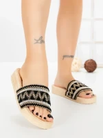 Papuci Dama cu Talpa Joasa 98-233 BLACK | VIVIRICH