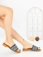 Papuci Dama cu Talpa Joasa LS9017 BLACK | ABLOOM