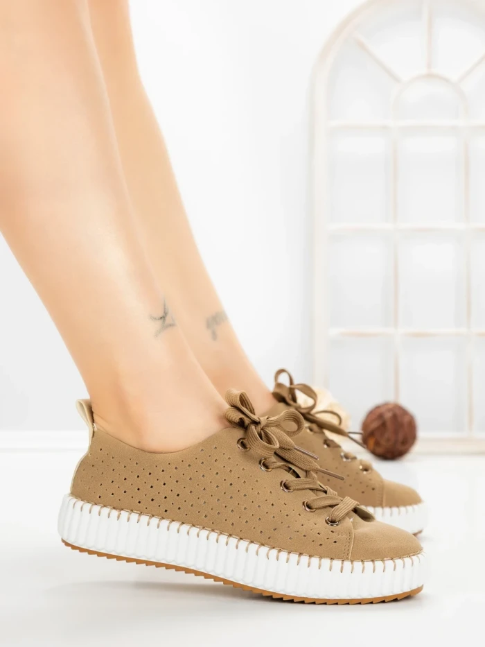 Pantofi Sport Dama AD-5240 KHAKI | BUONAROTTI