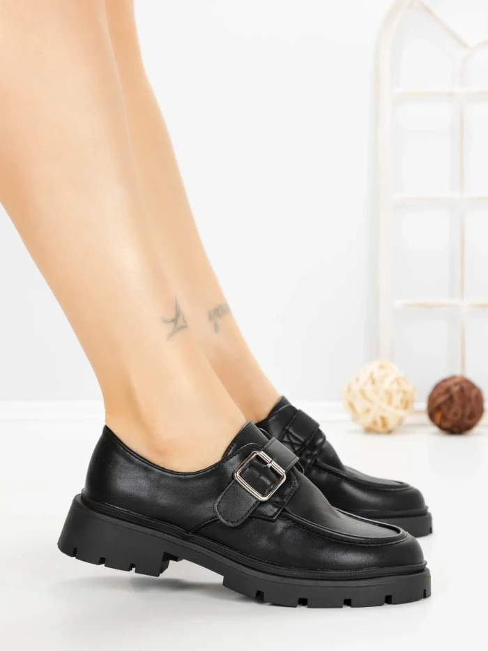 Pantofi Casual Dama 77-653 BLACK | CM