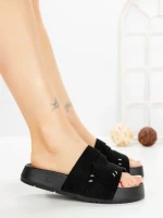 Papuci Dama cu Platforma 2021 BLACK | GALLEVANI