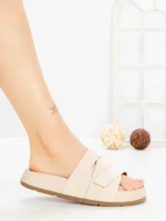 Papuci Dama cu Platforma 2021 BEIGE | GALLEVANI