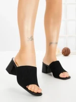 Papuci Dama cu Toc GG-60 BLACK | EMAS