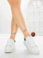 Pantofi Sport Dama TT-9 WHITE-GREEN | EMAS