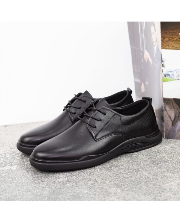 Pantofi Barbati din piele naturala  W2301 Negru Reina