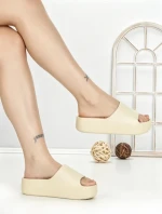 Papuci Dama cu Platforma LU019 BEIGE | GOWIN