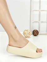 Papuci Dama cu Platforma LU019 BEIGE | GOWIN