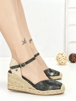 Sandale Dama cu Platforma XG-12 BLACK | STEPHAN
