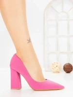 Pantofi cu Toc Gros G60-10 FUCSIA | FESTISIMO