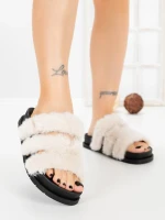 Papuci Dama cu Talpa Joasa LB510-108 Bej | Cink me » Reina.Ro