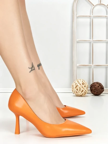 Pantofi Stiletto G60-6 ORANGE | FESTISIMO
