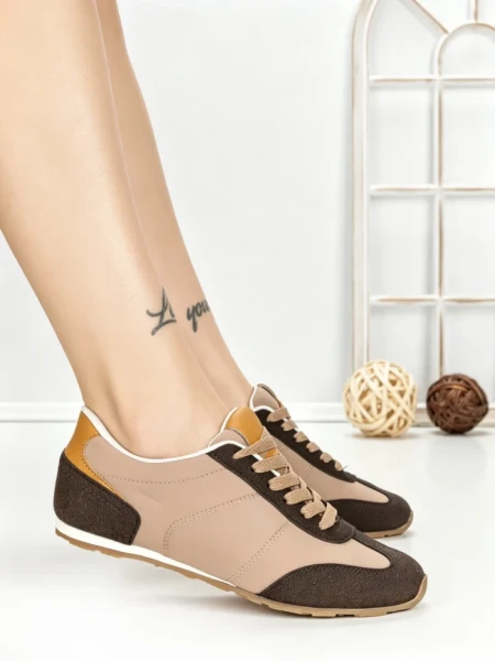 Pantofi Sport Dama L-557 BROWN KHAKI | CINK ME