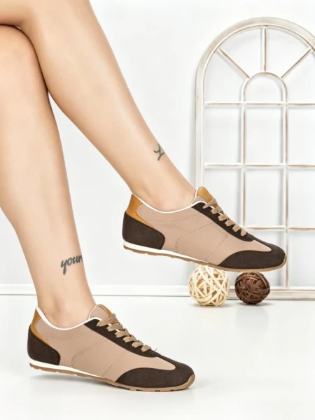 Pantofi Sport Dama L-557 BROWN KHAKI | CINK ME