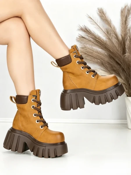 Ghete Dama cu Platforma 0017-39S YELLOW | MEI