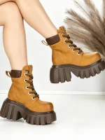 Ghete Dama cu Platforma 0017-39S YELLOW | MEI