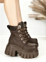Ghete Dama cu Platforma 0017-39S BROWN | MEI