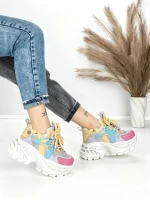 Pantofi Sport Dama cu Platforma 3605-7 COLORFUL | MEI