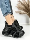 Pantofi Sport Dama cu Platforma 3602 BLACK | MEI
