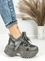 Pantofi Sport Dama cu Platforma 6580-8 GREY | MEI