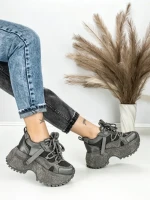Pantofi Sport Dama cu Platforma 6580-8 GREY | MEI
