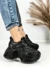 Pantofi Sport Dama cu Platforma 6580-2 BLACK | MEI