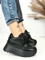 Pantofi Sport Dama cu Platforma 3570 BLACK | MEI